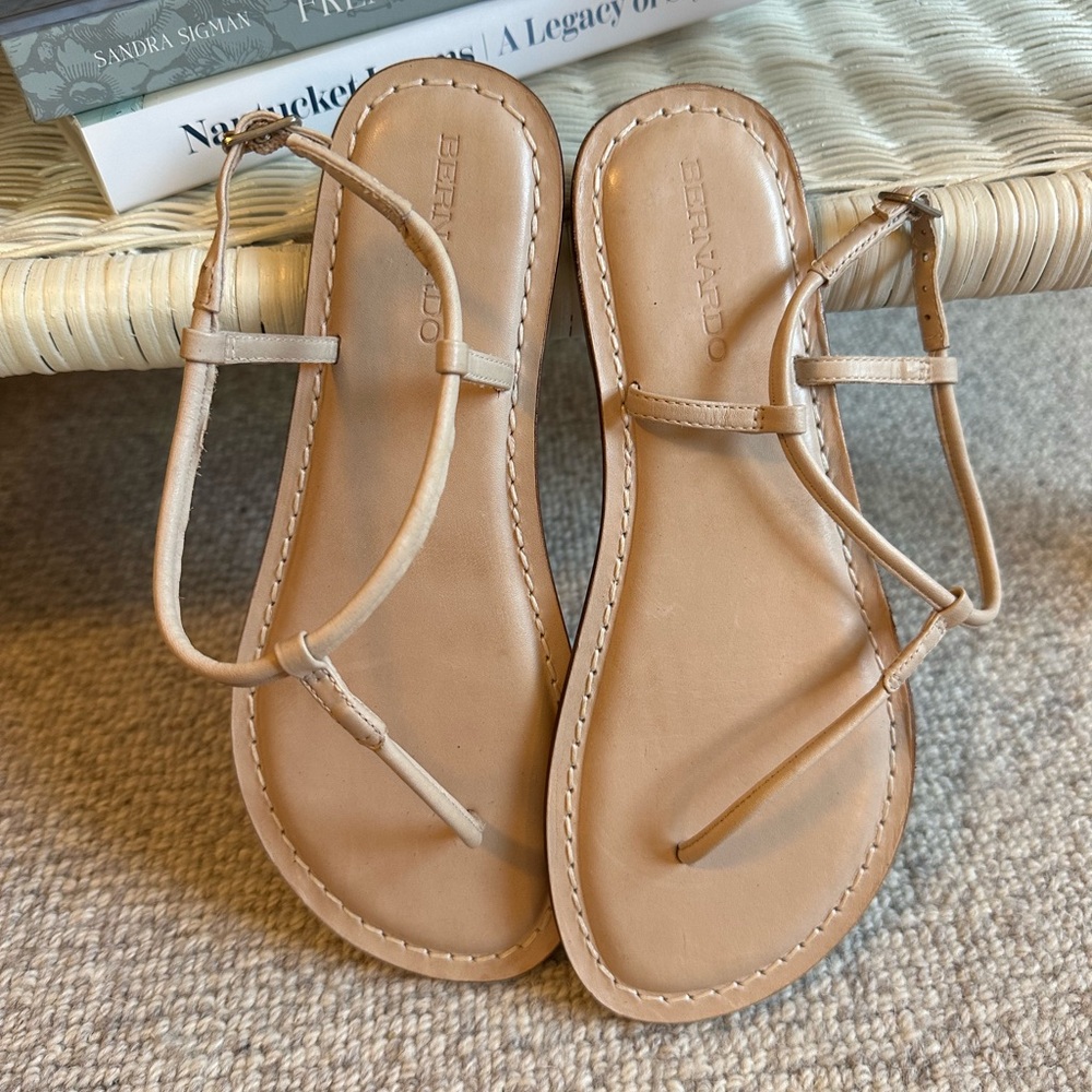 Bernardo Tan Leather Women's Sandals